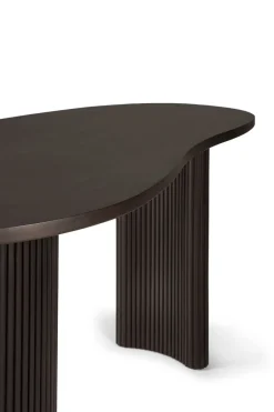 Ethnicraft Desks*Boomerang desk, Dark stained mahogany,160x83x76 cm Brown