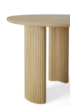 Ethnicraft Desks*Boomerang desk, Lacquered oak, 160x83x76 cm Beige