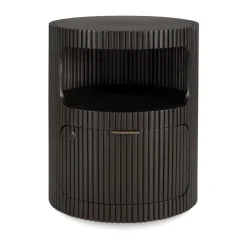 Ethnicraft Dressers & Drawer Units*Boomerang drawer unit, Dark mahogany, Ø45 cm Brown