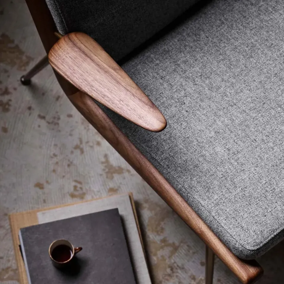 &Tradition Armchairs & Footstools*Boomerang HM2 armchair, Karakorum 003 , white-oiled oak Beige