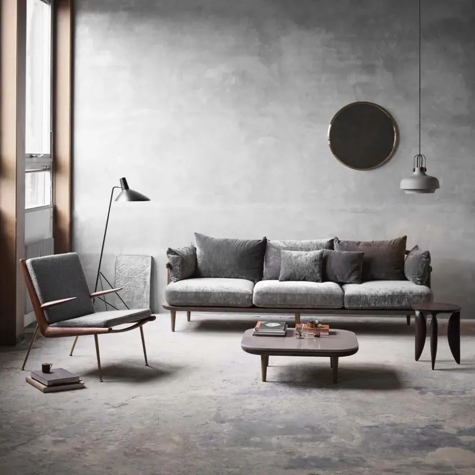 &Tradition Armchairs & Footstools*Boomerang HM2 armchair, Karakorum 003 , white-oiled oak Beige