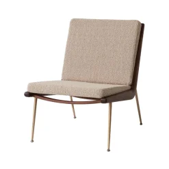 &Tradition Armchairs & Footstools*Boomerang HM1 armchair, Karakorum 003 , oiled walnut legs Beige