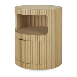 Ethnicraft Dressers & Drawer Units*Boomerang hook rack with key lock, Oak, Ø45 cm Beige
