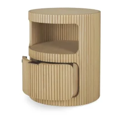 Ethnicraft Dressers & Drawer Units*Boomerang hook rack with key lock, Oak, Ø45 cm Beige