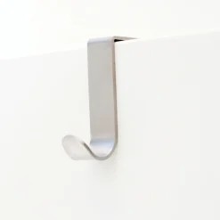 Bosign Clothes Hooks & Hangers*simple J-hook 2-pack, Brushed steel Silver-coloured
