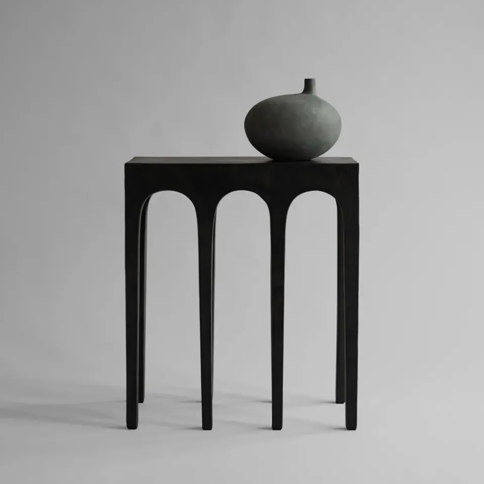 101 Copenhagen Side Tables*Bow Console table 70.5x80 cm, Coffee Brown