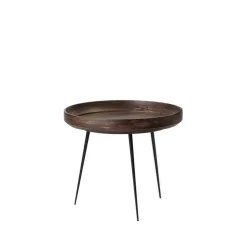 Mater Coffee Tables*Bowl Large table, mango sirka grey. black stand Brown