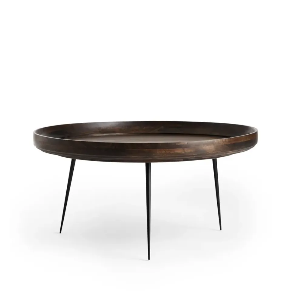 Mater Coffee Tables*Bowl x-large table, mango sirka grey. black stand Brown