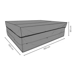 Brafab Garden Details & Accessories*furniture cover dining group, 185x155 cm Black