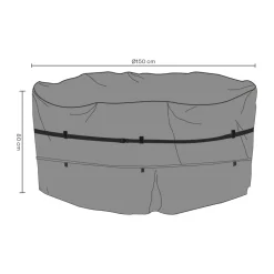 Brafab Garden Details & Accessories*furniture cover dining group, 150x80 cm Black
