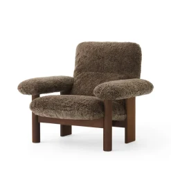 Audo Copenhagen Armchairs & Footstools*Brasilia armchair, Dark oak-Root sheepskin Brown