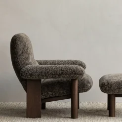 Audo Copenhagen Armchairs & Footstools*Brasilia armchair, Dark oak-Root sheepskin Brown