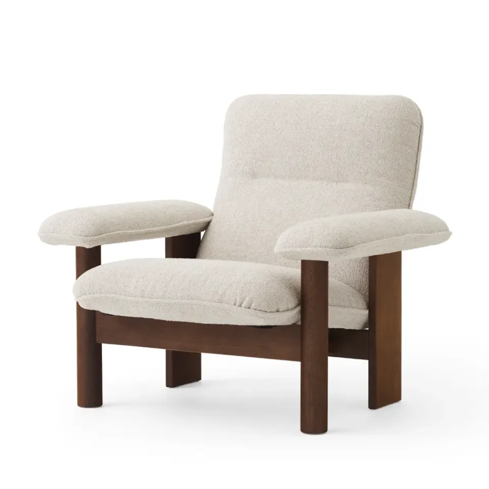 Audo Copenhagen Armchairs & Footstools*Brasilia armchair, Dark oak-Moss 011 Grey