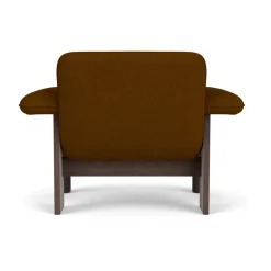 Audo Copenhagen Armchairs & Footstools|Chairs*Brasilia armchair low back, Dark oak-Baru 0450 Gold-coloured