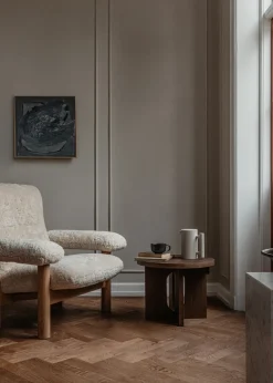 Audo Copenhagen Armchairs & Footstools*Brasilia armchair, Natural oak-Sahara sheepskin curly Brown