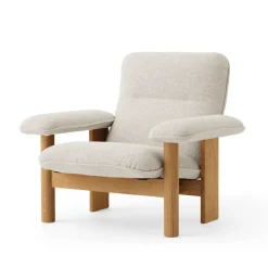 Audo Copenhagen Armchairs & Footstools*Brasilia armchair, Oiled oak-Moss 011 Grey