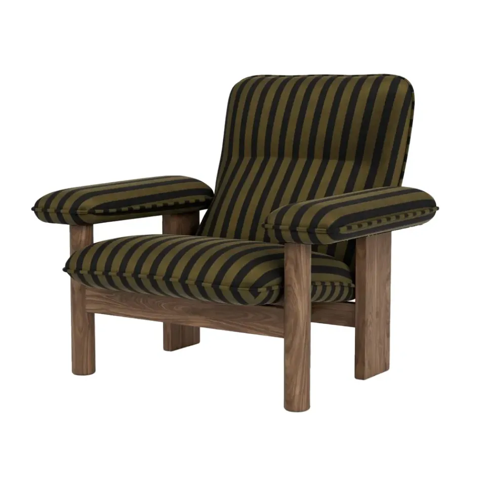Audo Copenhagen Armchairs & Footstools*Brasilia armchair, Walnut-Cabanon soft Brown