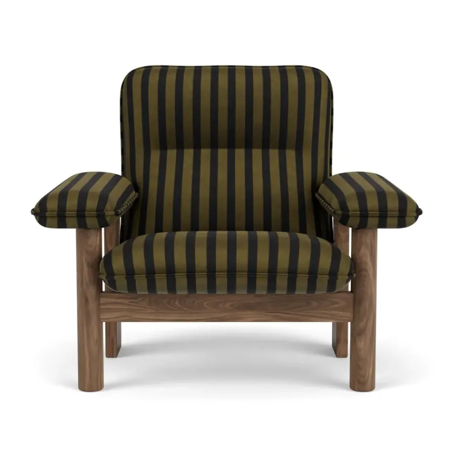 Audo Copenhagen Armchairs & Footstools*Brasilia armchair, Walnut-Cabanon soft Brown