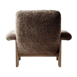 Audo Copenhagen Armchairs & Footstools*Brasilia armchair, Walnut-Sahara sheepskin curly Brown