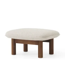 Audo Copenhagen Armchairs & Footstools*Brasilia footstool, Moss 011 -dark stained oak Grey
