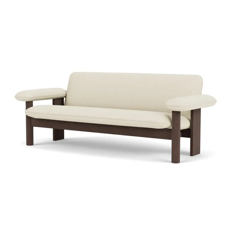Audo Copenhagen Sofas*Brasilia sofa 2-seats, Dark oak-Baru 0200 White