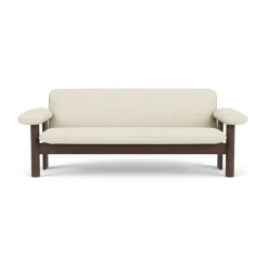 Audo Copenhagen Sofas*Brasilia sofa 2-seats, Dark oak-Baru 0200 White