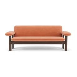 Audo Copenhagen Sofas*Brasilia sofa 2-seats, Dark oak-Avalon 012 Pink