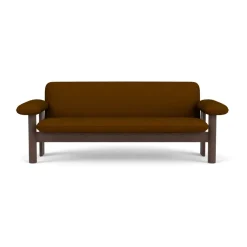 Audo Copenhagen Sofas*Brasilia sofa 2-seats, Dark oak-Baru 0450 Gold-coloured
