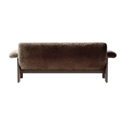 Audo Copenhagen Sofas*Brasilia sofa 2-seats, Dark oak-Sahara sheepskin curly Brown