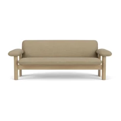 Audo Copenhagen Sofas*Brasilia sofa 2-seats, Natural oak-Audo Bouclé 02 Beige