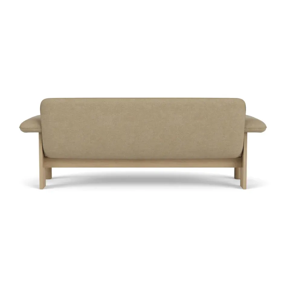 Audo Copenhagen Sofas*Brasilia sofa 2-seats, Natural oak-Audo Bouclé 02 Beige