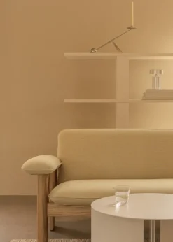 Audo Copenhagen Sofas*Brasilia sofa 2-seats, Natural oak-Audo Bouclé 02 Beige