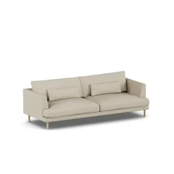 1898 Sofas*Bredhult sofa, Bern 0341-white-oiled oak, 3-seater Beige