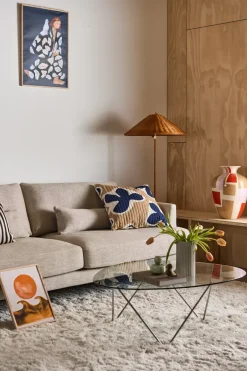 1898 Sofas*Bredhult sofa, Bern 0341-white-oiled oak, 3-seater Beige