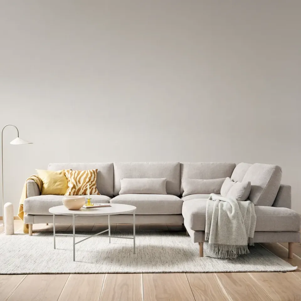 1898 Sofas*Bredhult sofa, Bern 0341-white-oiled oak, 3-seater A1 Beige
