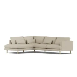 1898 Sofas*Bredhult sofa, Bern 0341-white-oiled oak, 3-seater A2 Beige