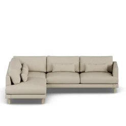 1898 Sofas*Bredhult sofa, Bern 0341-white-oiled oak, 3-seater A2 Beige