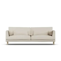 1898 Sofas*Bredhult sofa, Jump 1956-white-oiled oak, 3-seater Beige