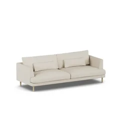 1898 Sofas*Bredhult sofa, Jump 1956-white-oiled oak, 3-seater Beige