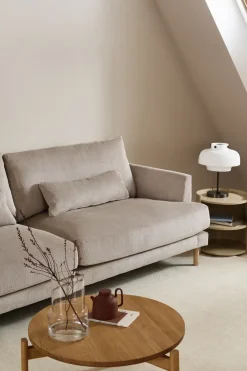 1898 Sofas*Bredhult sofa, Jump 1956-white-oiled oak, 3-seater Beige