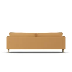 1898 Sofas*Bredhult sofa, Jump Honey 1959-white-oiled oak, 3-seater Yellow