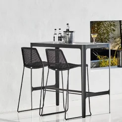 Cane-line Seating*Breeze barstool, Light Grey