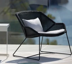 Cane-line Seat Cushions & Pads*Breeze cushion set lounge chair, Natté White