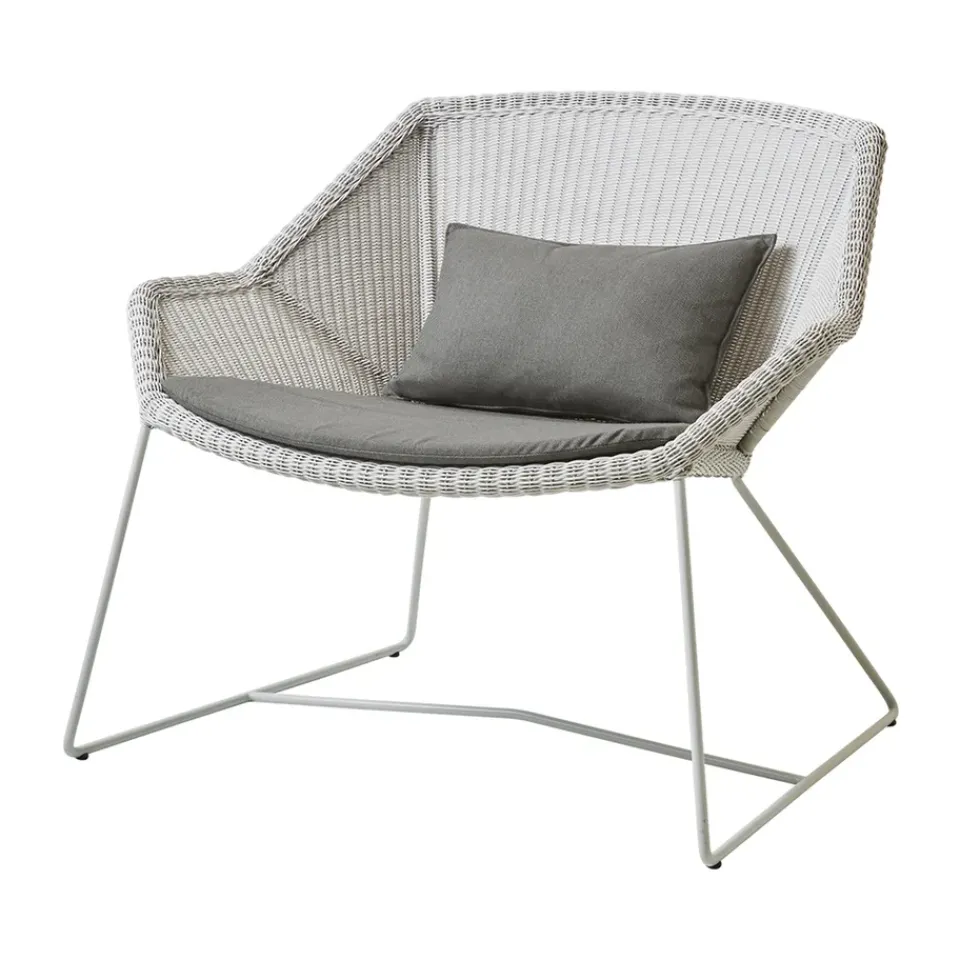 Cane-line Seat Cushions & Pads*Breeze cushion set lounge chair, Natté taupe Beige