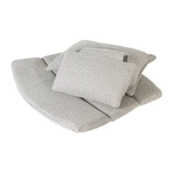 Cane-line Seat Cushions & Pads*Breeze cushion set lounge armchair high back, Focus light Grey