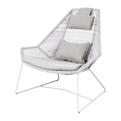 Cane-line Seat Cushions & Pads*Breeze cushion set lounge armchair high back, Focus light Grey