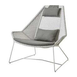 Cane-line Seat Cushions & Pads*Breeze cushion set lounge armchair high back, Natté taupe Beige