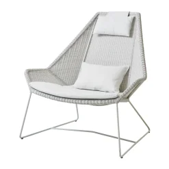 Cane-line Seat Cushions & Pads*Breeze cushion set lounge armchair high back, Natté White