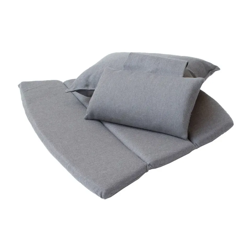 Cane-line Seat Cushions & Pads*Breeze cushion set lounge armchair high back, Natté Grey