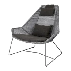 Cane-line Seat Cushions & Pads*Breeze cushion set lounge armchair high back, Focus Grey